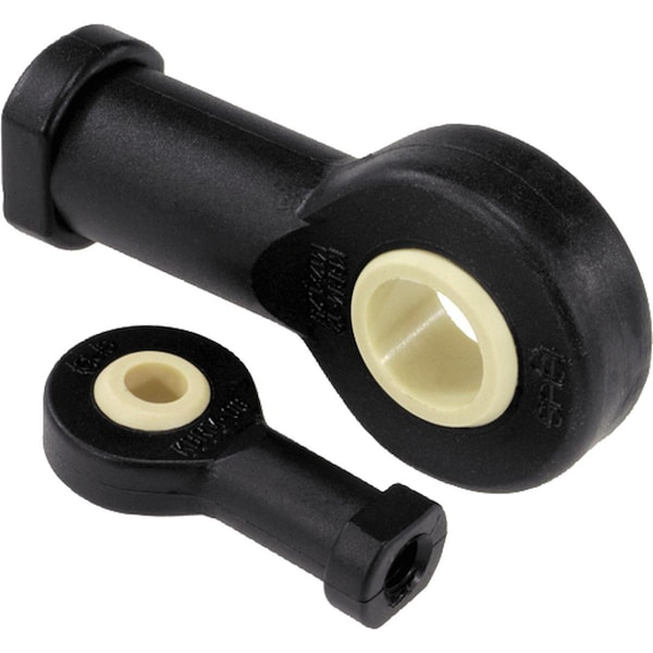 Rod End, Igumid, Black Oxide, M18 Thrd Sz, 32 mm Thrd Lg, 94 mm Overall Lg